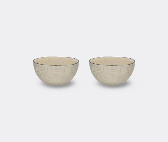 Pomax Meet The Kuti'S - Serving Bowls (Set Of 2) - Ivory undefined ${masterID} 2