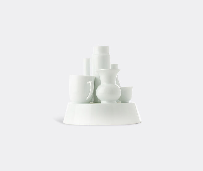 POLSPOTTEN 'Hong Kong' vase, white WHITE POLS22HON302WHI