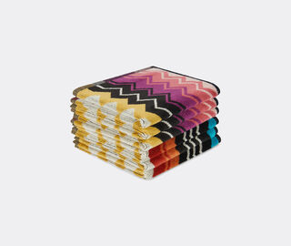Missoni 'Giacomo' face towel, six pieces, black MULTICOLOUR MIHO22GIA188MUL