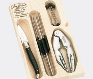 Jean Dubost Laguiole 'Premium' shellfish set, 14 pieces, black BLACK JEDL24SEA161BLK