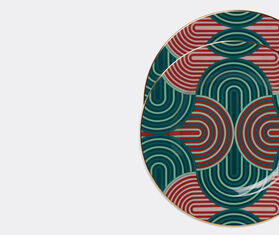 La DoubleJ 'Slinky Verde' dessert plates, set of two MULTICOLOUR LADJ22DES167MUL