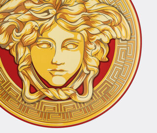 Rosenthal 'Medusa Amplified' service plate, golden coin MULTICOLOUR ROSE22MED246GOL