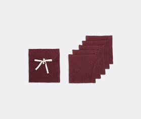 Once Milano Cocktail napkins, set of five, wine BURGUNDY ONMI22COC539BUR
