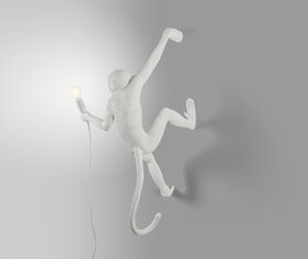 Seletti &#39;Monkey&#39; lamp hanging, right, US plug WHITE SELE21RES798WHI