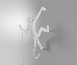 Seletti 'Monkey' lamp hanging, right, US plug WHITE SELE21RES798WHI