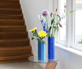 &amp;k Amsterdam 'Brutal' vase, light blue BLUE AMST25VAS899BLU