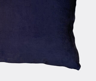 Les-Ottomans 'Palms' velvet cushion, black BLACK OTTO24BLA168BLK