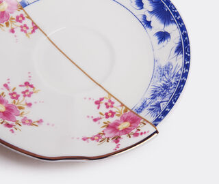 Seletti 'Hybrid Zenobia' teacup with saucer MULTICOLOUR SELE22HYB466MUL