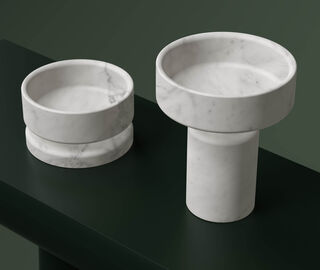 Karakter 'Mangiarotti Marbles', large, Banswara white WHITE KARA23MAN369WHI