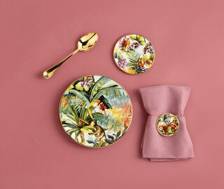Simone Guidarelli Home 'Jungle' dessert plate, multicolor MULTICOLOUR SIMO26JUN454MUL