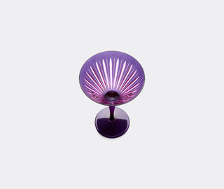 L'Objet 'Prism' martini glass, set of four, purple PURPLE LOBJ24PRI112PUR