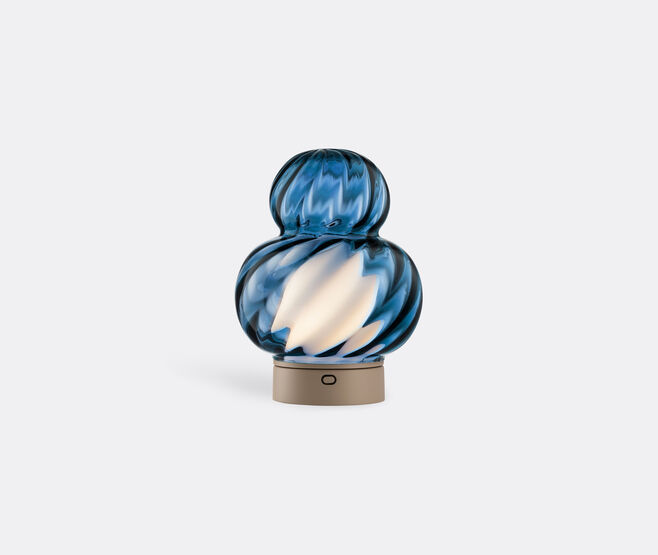 NasonMoretti 'Bibendum' table lamp, optic twist, avio blue MULTICOLOUR NAMO26BIB862BLU