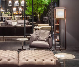 Poltrona Frau &#39;Fidelio&#39; floor lamp BROWN POFR20FID246BRW