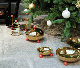 Sambonet 'Penelope' pastry stand, coral GOLD SAMB20PAS805GOL