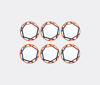 Missoni 'Nastri' dinner plate, set of six MULTICOLOUR MIHO23NAS804MUL