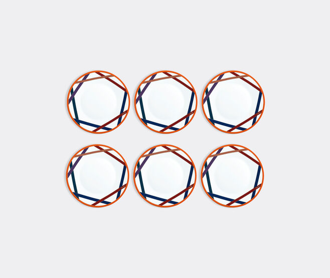 Missoni 'Nastri' dinner plate, set of six MULTICOLOUR MIHO23NAS804MUL