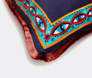 La DoubleJ 'Eye Vines' velvet cushion MULTICOLOUR LADJ22VEL264MUL