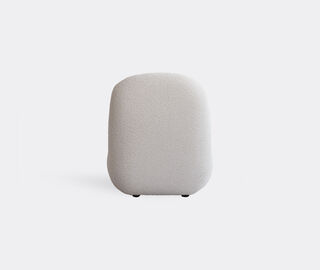 101 Copenhagen 'Toe' lounge chair, flat, boucl&egrave; WHITE COPH24TOE724WHI