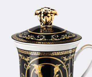 Rosenthal 'Virtus Gala Black' mug with lid BLACK ROSE23MUG258BLK