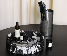 Editions Milano 'Triangoli' tray, large, black WHITE EDIT20TRI606BLK