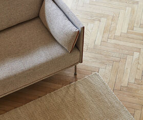 Hay 'Moir&eacute; Kelim' rug BEIGE HAY120MOI504BEI