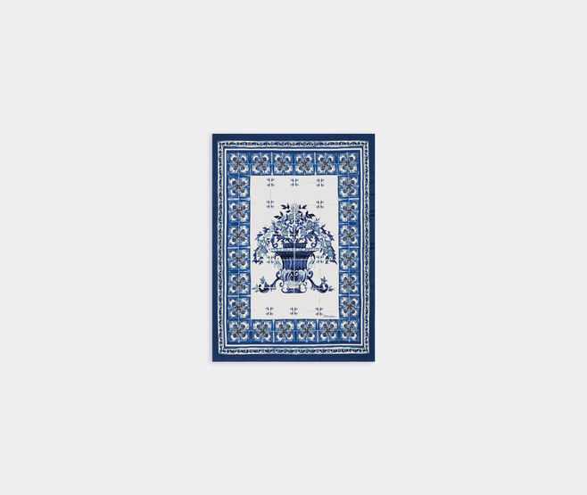 Dolce&Gabbana Casa 'Blu Mediterraneo' silk blanket BLUE DGCA22SIL256MUL
