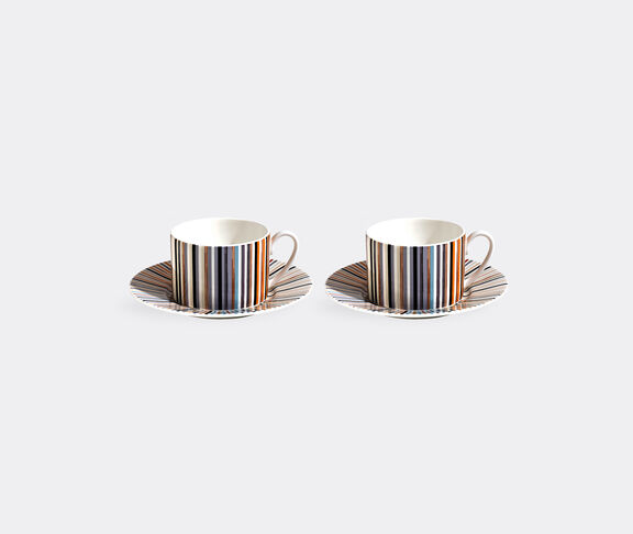 Missoni 'Stripes Jenkins' teacup and saucer, set of two, beige undefined ${masterID}