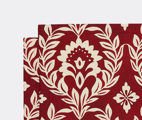 La DoubleJ 'Garland Bordeaux' tablemat, set of two BURGUNDY LADJ23TAB819RED