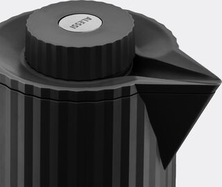 Alessi 'Pliss&eacute;' thermo insulated jug, black BLACK ALES22PLI370BLK
