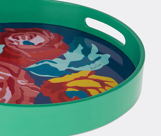 Lisa Corti 'Nizam Flower' tray, blue MULTICOLOUR LICO26ROU014BLU