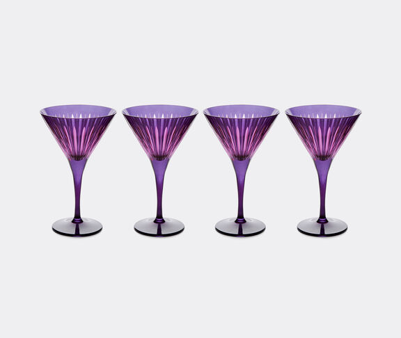 L'Objet 'Prism' martini glass, set of four, purple undefined ${masterID}