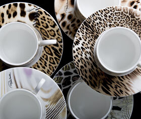 Roberto Cavalli Home 'Africa' coffee cup and saucer , set of six MULTICOLOUR RCHO23AFR785MUL