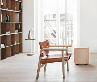 Fredericia Furniture 'Mono Pouf', tall BEIGE FRED22MON043BEI