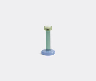 &amp;k Amsterdam 'Bole' candleholder, large, blue and green MULTICOLOUR AMST25BOL262MUL