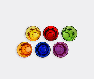 VESTA 'Ankon' glass, set of six, multicolor MULTICOLOUR VEST25SET197MUL