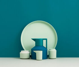 Normann Copenhagen 'Geo Vacuum' jug, turquoise TURQUOISE NOCO20GEO948BLU