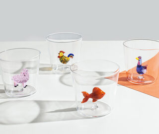 Ichendorf Milano 'Animal Farm' tumbler, set of four, multicolor MULTICOLOUR ICMI25ANI177MUL