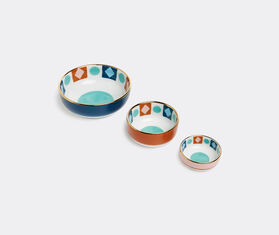La DoubleJ 'Diamond Dots' nesting bowls, set of three MULTICOLOUR LADJ22NES349MUL