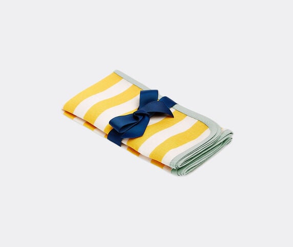 La DoubleJ 'Riviera Giallo' large napkin, set of two multicolor LADJ23LAR574YEL