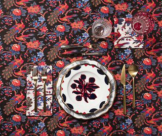 La DoubleJ 'Oppio' soup and dinner plate set MULTICOLOUR LADJ17OPP709MUL