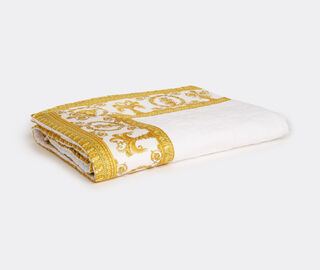 Versace 'I Love Baroque' beach towel, white WHITE VERS22BEA228WHI