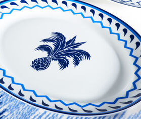 Aquazzura Casa &#39;Jaipur&#39; oval platter, blue BLUE AQUA23JAI645BLU