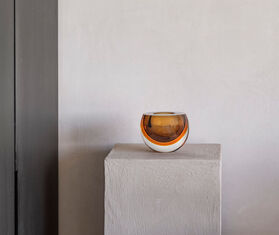 Gardeco &#39;Bowl drop&#39;, flat, fum&eacute; and amber BROWN GARD23BOW205AMB