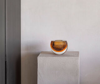Gardeco 'Bowl drop', flat, fum&eacute; and amber BROWN GARD23BOW205AMB