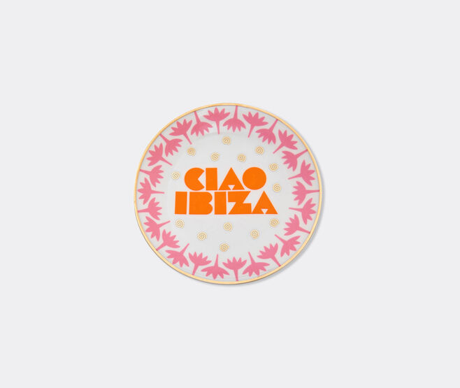 Bitossi Home 'Ciao Ibiza' plate, orange, pink and gold MULTICOLOUR BIHO26CIA999MUL