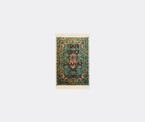 Seletti Carpet In Polyester "Burnt Carpet #6 - Voice" Cm 80X120 undefined ${masterID} 2