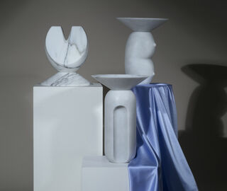 Bloc studios 'Clelia' vase, white WHITE BLOC22CLE831WHI