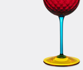 Dolce&amp;Gabbana Casa 'Carretto Siciliano' red wine glass, red and yellow RED DGCA22HAN659MUL