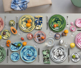 Ginori 1735 'Oriente Italiano' soup plate, iris, set of two MULTICOLOUR RIGI21ORI800LBL