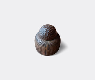 Zanat 'Stambol' sculptural container, medium, walnut oil BROWN ZANA26STA671BRW